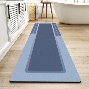 New Bath Mat Rug Long Non Slip Super Absorbent Bathroom Runner Stain Resistant